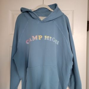 Camp High Councelor Sweatshirt Hoodie prism Large, front pocket Hoodie